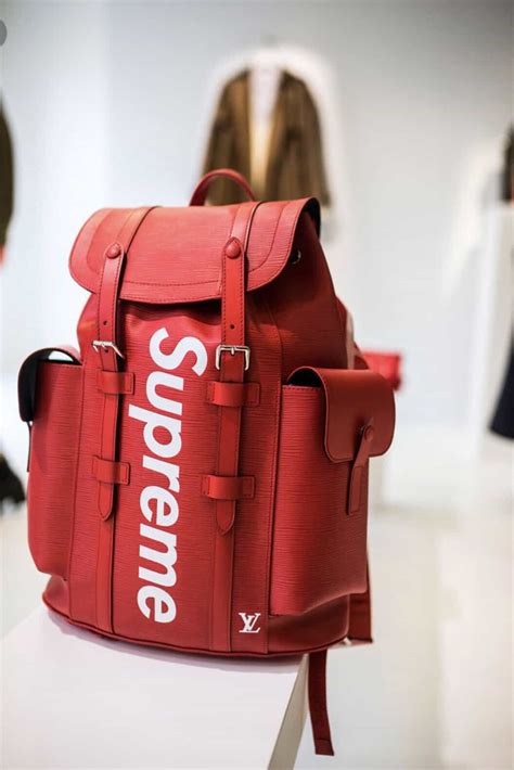 supreme leather waist bag replica|false supreme x lv backpack.